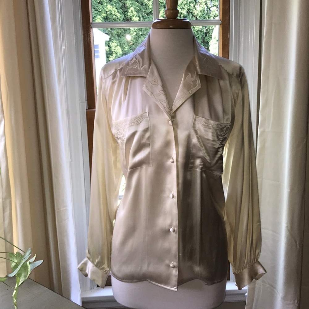 100% Silk Vintage Paul Alexander Blouse